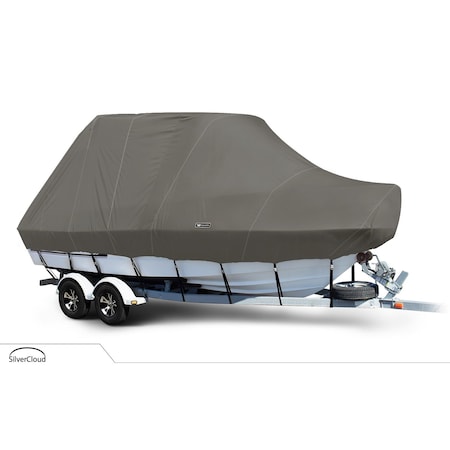 Eevelle Boat Cover CUDDY CABIN Hard Top, Outboard Fits 34ft 6in L up to 120in W Charcoal SCVCCTT34120B-CHL